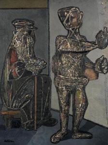 Jankel Adler Two Figures oil painting picture